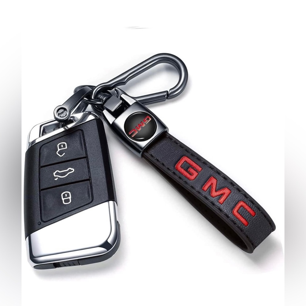 GMC key fob Keychainโin leather NWT - Picture 3 of 5